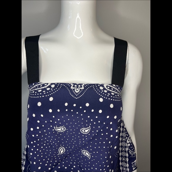 SANDRO Bandana Print Silk Top - Picture 3 of 7